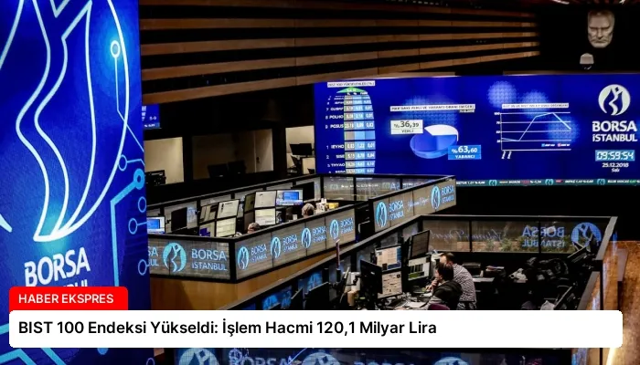 BIST 100 Endeksi Yükseldi: İşlem Hacmi 120,1 Milyar Lira