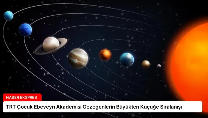 TRT Çocuk Ebeveyn Akademisi Gezegenlerin Büyükten Küçüğe Sıralanışı