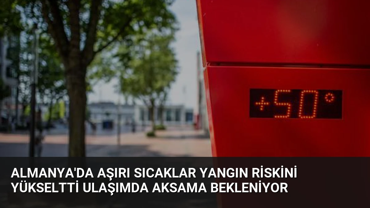 Almanya’da Aşırı Sıcaklar Yangın Riskini Yükseltti Ulaşımda Aksama Bekleniyor