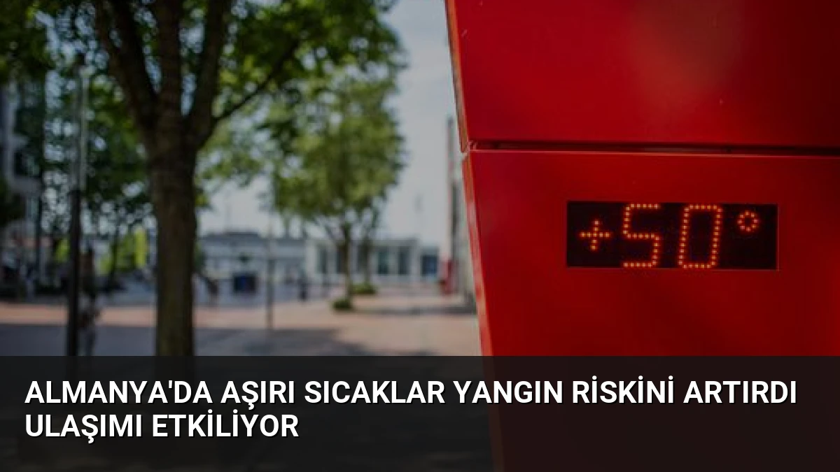 Almanya’da Aşırı Sıcaklar Yangın Riskini Artırdı Ulaşımı Etkiliyor