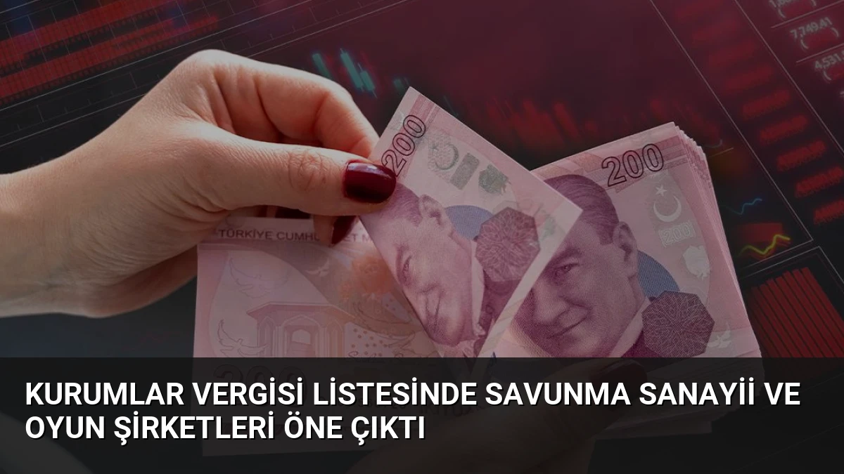 Kurumlar Vergisi Listesinde Savunma Sanayii ve Oyun Şirketleri Öne Çıktı
