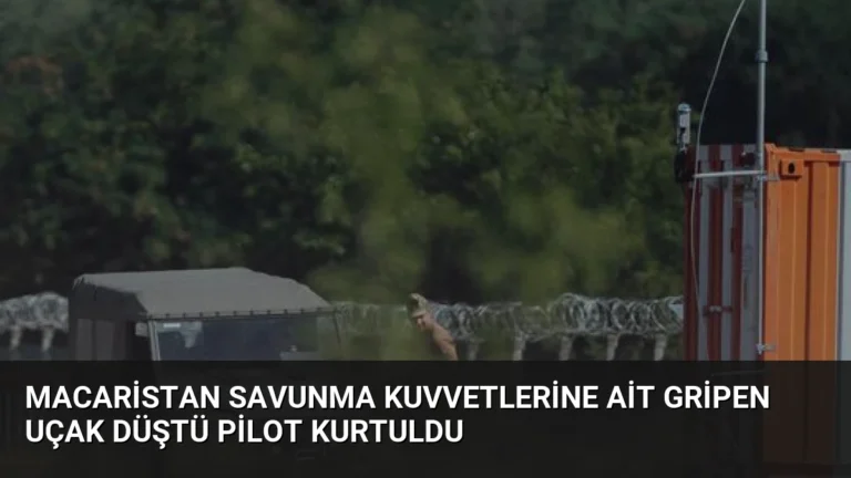 Macaristan Savunma Kuvvetlerine Ait Gripen Uçak Düştü Pilot Kurtuldu