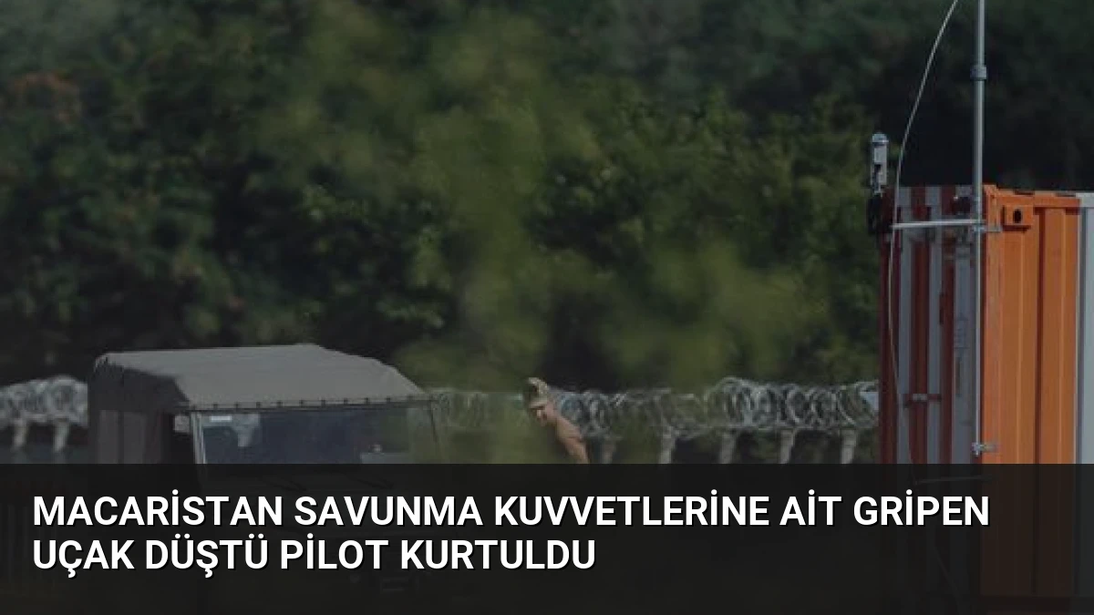 Macaristan Savunma Kuvvetlerine Ait Gripen Uçak Düştü Pilot Kurtuldu