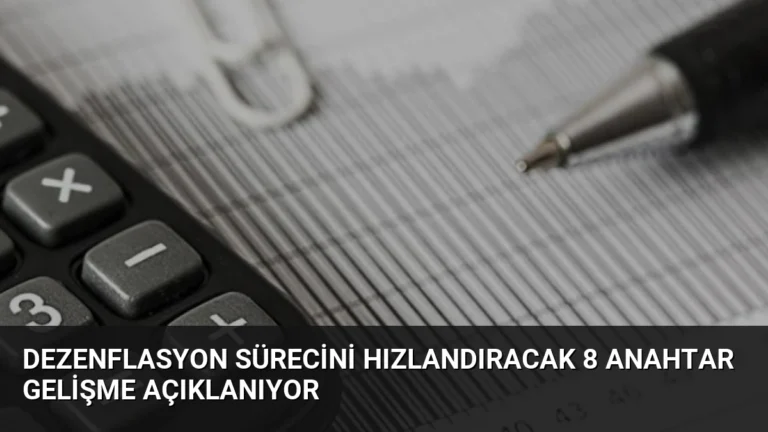 Dezenflasyon Sürecini Hızlandıracak 8 Anahtar Gelişme Açıklanıyor