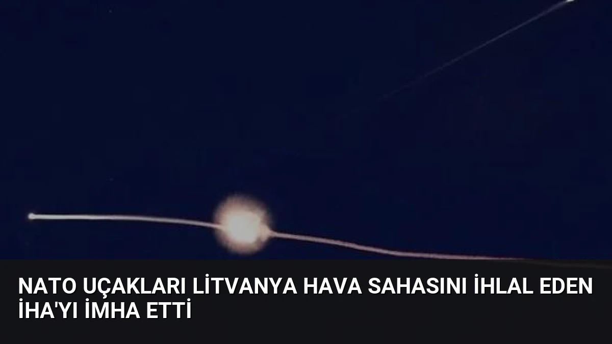 NATO Uçakları Litvanya Hava Sahasını İhlal Eden İHA’yı İmha Etti