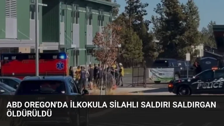 ABD Oregon’da İlkokula Silahlı Saldırı Saldırgan Öldürüldü