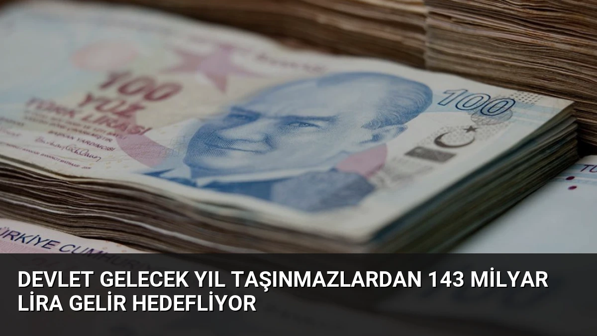 Devlet Gelecek Yıl Taşınmazlardan 143 Milyar Lira Gelir Hedefliyor