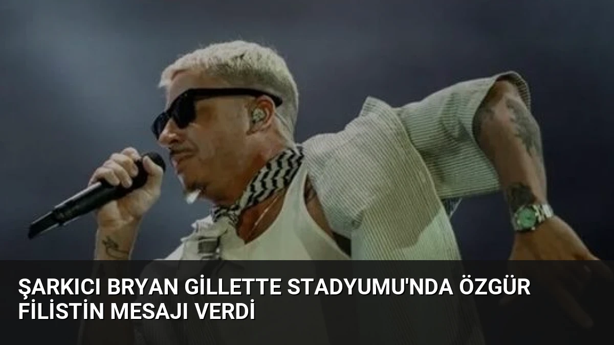 Şarkıcı Bryan Gillette Stadyumu’nda Özgür Filistin Mesajı Verdi