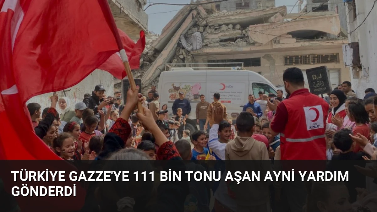 Türkiye Gazze’ye 111 Bin Tonu Aşan Ayni Yardım Gönderdi